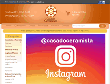 Tablet Screenshot of casadoceramista.com.br